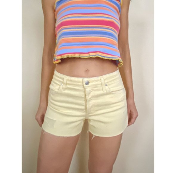 Joe's Pants - NWT Joe's The Smith high rise yellow shorts S 25W